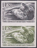 2 Essai De Couleur  Taaf/fsat Leopard De Mer Yvert 89 MNH **4 - Imperforates, Proofs & Errors