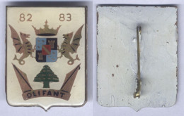 Insigne De La Corvette Montcalm - Opération Olifant 1982 / 1983 - Navy