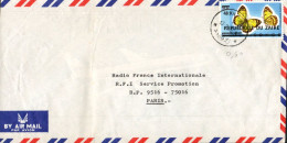 ZAIRE SEUL SUR LETTRE POUR LA FRANCE 1978 - Briefe U. Dokumente