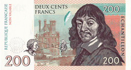 200 Francs 2015 Descartes Matej Gabris  UNC  Emission Privée Limitée - Fiktive & Specimen