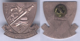 Insigne De Béret Des Commandos Marine - 34 Mm - Marine