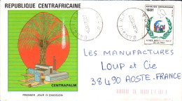 CENTRAFRIQUE SEUL SUR LETTRE DE BANGUI POUR LA FRANCE 1987 - Centrafricaine (République)