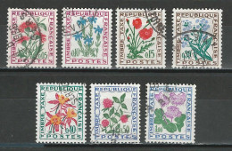 Frankreich Yv 95-97, 99-102  Mi 98-103, 105 O Used - 1960-.... Gebraucht