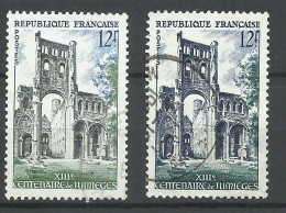 France N°  985  Abbaye De Jumièges Et N° 985 Herbe Jaune   Oblitérés    B/TB    Voir Scans     Soldé ! ! ! - Oblitérés