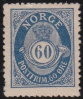 Norway   .   Y&T     .    57 (2 Scans)      .    *     .     Mint-hinged - Ungebraucht