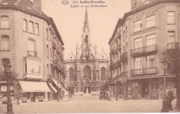 Ixelles - Bruxelles - Eglise Et Rue St-Boniface - Pas Circulé - Animée - TBE - Elsene - Ixelles