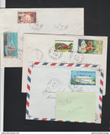 Polynésie Française - 3 Enveloppes Affranchies Avec Timbres De La Polynésie 1971 Et 1972 - Briefe U. Dokumente
