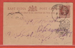 INDE NABHA STATE ENTIER POSTAL DE 1894 - 1882-1901 Impero