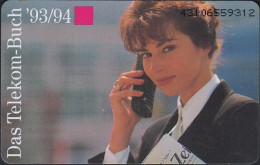 GERMANY P16/93 - Telekom-Buch '93/94 - Frau - Nice Girl - P & PD-Series: Schalterkarten Der Dt. Telekom