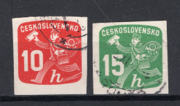 TSJECHOSLOVAKIJE Yt. J27/28° Gestempeld Dagblad Zegel 1945 - Newspaper Stamps