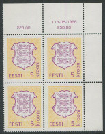 Estonia:Unused Stamps Corner Quarter 5 Kroon 1996, Nr. 113, 1996, MNH - Estonie