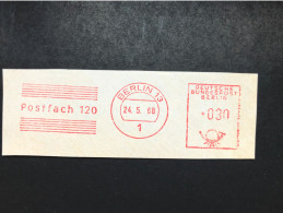 1968 Berlin Postfach 120 Freistempel Freistempler Slogan Werbestempel Maschinenstempel - Machines à Affranchir (EMA)