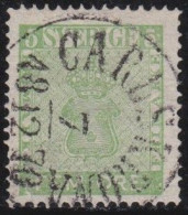 Sweden    .   Y&T     .     6     .     O      .     Cancelled - Used Stamps