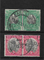 SOUTH AFRICA 1926 - 1927 ½d, 1d In Bilingual Pairs SG 30, 31 FINE USED Cat £3.95 - Used Stamps