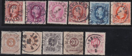 Sweden    .   Y&T     .     11 Stamps     .     O      .     Cancelled - Usati