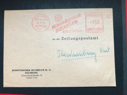 1956 Salzburg Europäischer Bücherclub Buch Book Freistempel Freistempler Slogan Werbestempel  Metermark - Franking Machines (EMA)