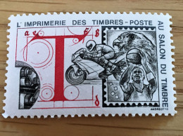 L'imprimerie Timbres Postes Au Salon Du Timbre Vignette** Moto-Basket-Aigle-Erinnophilie,stamp,Sticker-Bollo-Viñeta - Sports