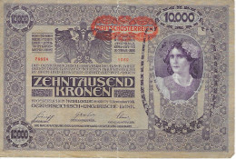 AUTRICHE ÖSTERREICH - 10.000 Kronen (65) 2 Novembre 1918 - Oesterreich