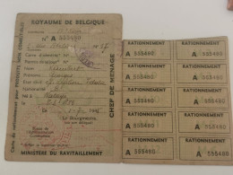 Carte De Rationnement Fin WW2 , Arlon 1945 - Lettres & Documents