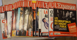 Lot De 19 Magazines "L'EXPANSION" Des Années 1999 à 2000 - Loten Van Boeken