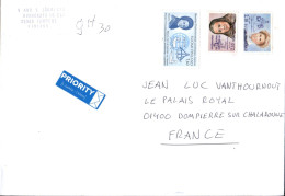 FINLANDE AFFRANCHISSEMENT COMPOSE SUR LETTRE POUR LA FRANCE 2012 - Storia Postale