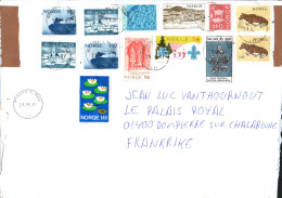 NORVEGE AFFRANCHISSEMENT COMPOSE SUR LETTRE POUR LA FRANCE 2007 - Storia Postale