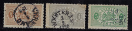 SWEDEN 1881 OFFICIAL STAMP SCOTT #O13,O14,O15 USED - Dienstzegels