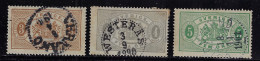 SWEDEN 1881 OFFICIAL STAMP SCOTT #O13,O14,O15 USED - Service