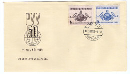 FDC - Prague Sample Fair - Closing Deals - Founder PhMr. Václav Boháč - Occasional Postmark Prague 1 - Usines & Industries