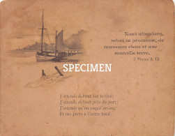 Souvenir De La Première Communion De Madeleine Grimm 1897 - Boat - Kommunion