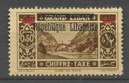 GRAND LIBAN TAXE N° 21 NEUF**  SANS CHARNIERE / Hingeless / MNH - Timbres-taxe