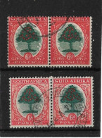 SOUTH AFRICA 1938 6d DIE II, 6d DIE III SG 61c, 61d FINE USED - Used Stamps