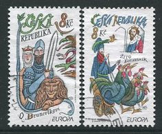 CZECH REPUBLIC 1997 Europa : Sagas And Legends Used.  Michel 144-45 - Usados