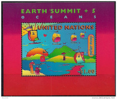 1997 UNO New York  Mi. 14 **MNH  5. Jahrestag Der Konferenz Der Vereinten Nationen über Umwelt Und Entwicklung - Blokken & Velletjes