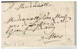 LAC Daté De Braine Le Comte 1787 Griffe Bergen ? Port 1 > Mons - 1714-1794 (Austrian Netherlands)