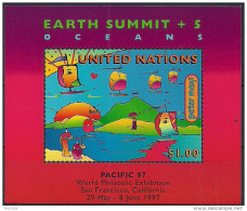 1997 UNO NY  Mi. 14 I**MNH Internationale Briefmarkenausstellung PACIFIC ’97, San Francisco. - Blocchi & Foglietti