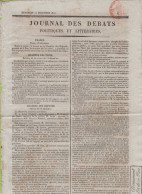 JOURNAL DES DEBATS 24 12 1817 - PROJET DE LOI SUR LA PRESSE - CAISSE D'AMORTISSEMENT - - 1800 - 1849