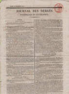 JOURNAL DES DEBATS 25 12 1817 - GAND - LOI SUR LES JOURNAUX / PRESSE - - 1800 - 1849