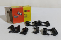 58641 Cs14 SLOT CAR Policar P.23 - 10 Traversini Di Giunzione Con Porta Paratie - Circuits Automobiles