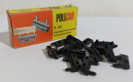 58642 Cs14 SLOT CAR Policar P.23 - 15 Traversini Di Giunzione Con Porta Paratie - Autocircuits