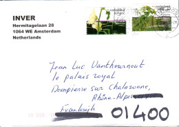 PAYS BAS AFFRANCHISSEMENT COMPOSE SUR LETTRE POUR LA FRANCE - Storia Postale