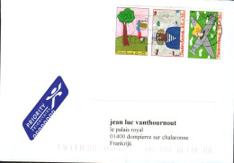 PAYS BAS AFFRANCHISSEMENT COMPOSE SUR LETTRE PRIORITAIRE POUR LA FRANCE 2007 - Storia Postale