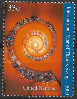 2000 UNO NEW YORK MI.830**MNH  Internationales Jahr Der Danksagung. - Nuovi