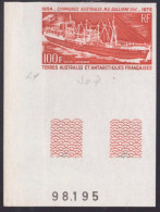 Essai De Couleur Taaf/fsat Bateau Le Gallieni Yvert PA 29 MNH **9 - Ongetande, Proeven & Plaatfouten