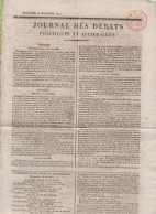 JOURNAL DES DEBATS 28 12 1817 - CONSTANTINOPLE - MADRID / CONVERSION DE JUIVE / MEXIQUE MINA - GENEVE - BORDEAUX - 1800 - 1849