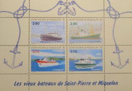 LP3969/1 - 1994 - S.P.M. - VIEUX BATEAUX DE SAINT PIERRE ET MIQUELON - N°4 BLOC NEUF** - Blocchi & Foglietti