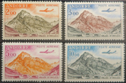 LP3969/3 - 1961/1964 - ANDORRE FRANÇAIS - POSTE AERIENNE - SERIE COMPLETE - N°5 à 8 NEUFS** - Airmail