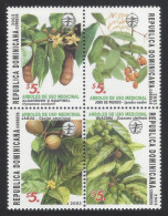 DOMINICAN REPUBLIC MEDICINAL PLANTS BLOCK Of 4 Sc 1396 MNH 2003 CV$6 - Dominicaine (République)