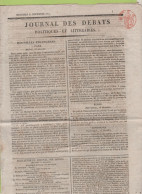 JOURNAL DES DEBATS 31 12 1817 - MADRID ARMEE - JUTLAND DANEMARK - OPERA-COMIQUE - MANUFACTURES ROYALES - HAUTERIVE - 1800 - 1849