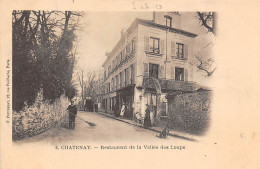 Châtenay Malabry           92       Restaurant De La Vallée Des Loups    (voir Scan) - Chatenay Malabry